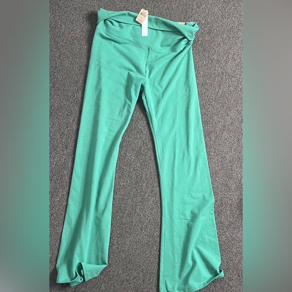 PINK high waisted Flared Leggings